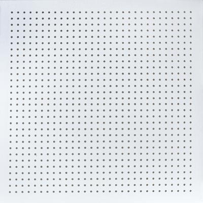 تایل آکوستیک پانچ دایره ای روکش PVC با فلیس در پشت تایل