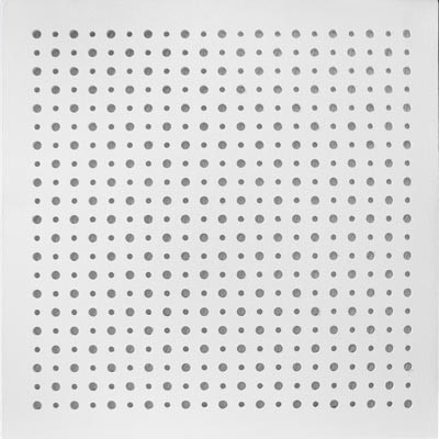 تایل آکوستیک پانچ دایره ای روکش PVC با فلیس در پشت تایل (50-12-8)